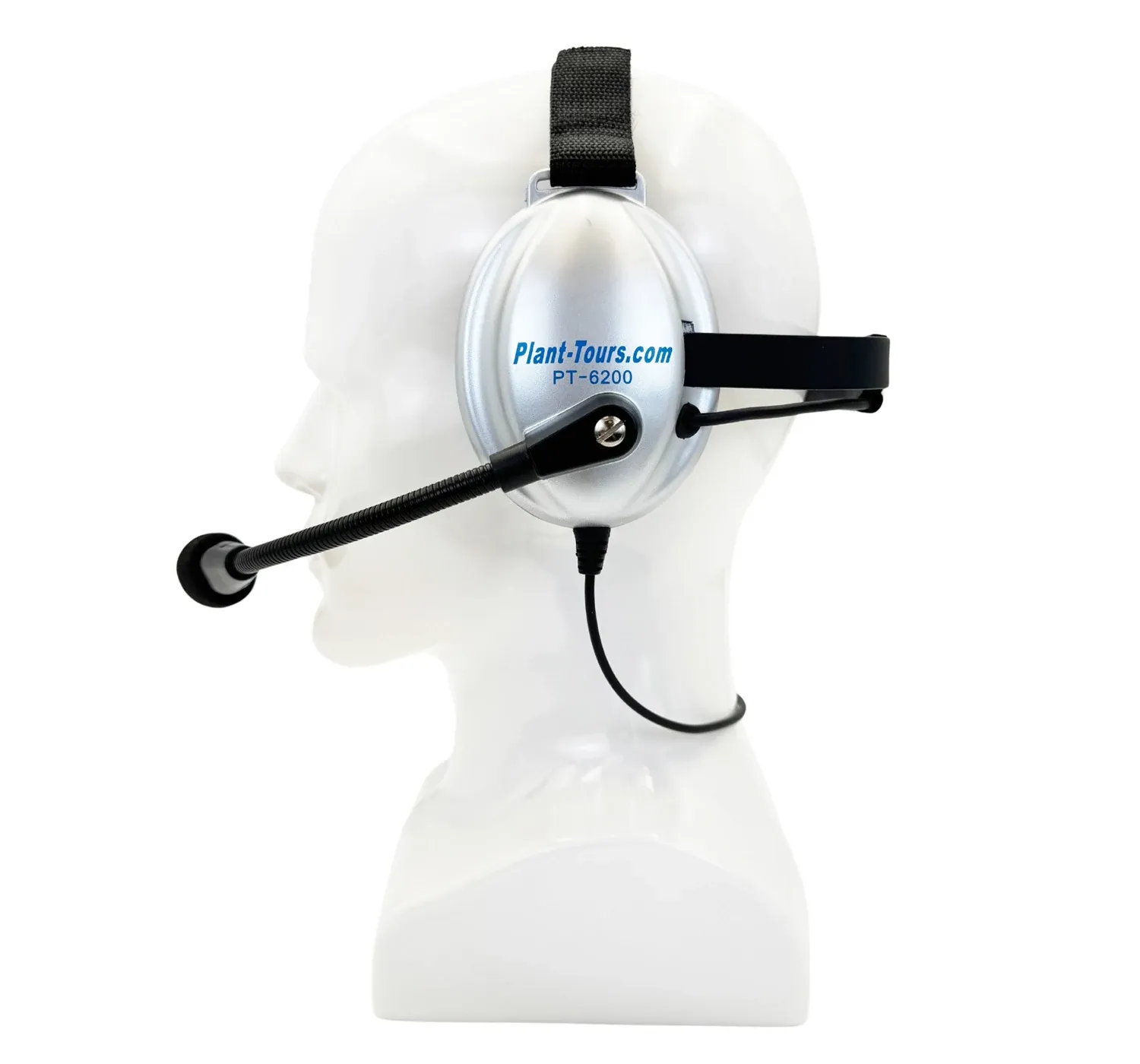PT-6200 Multi-Guide Headset: Dual-Ear Noise-Reducing Headset with Boom Microphone, view 4